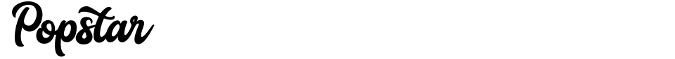 Vorschau der Schriftart - Popstar