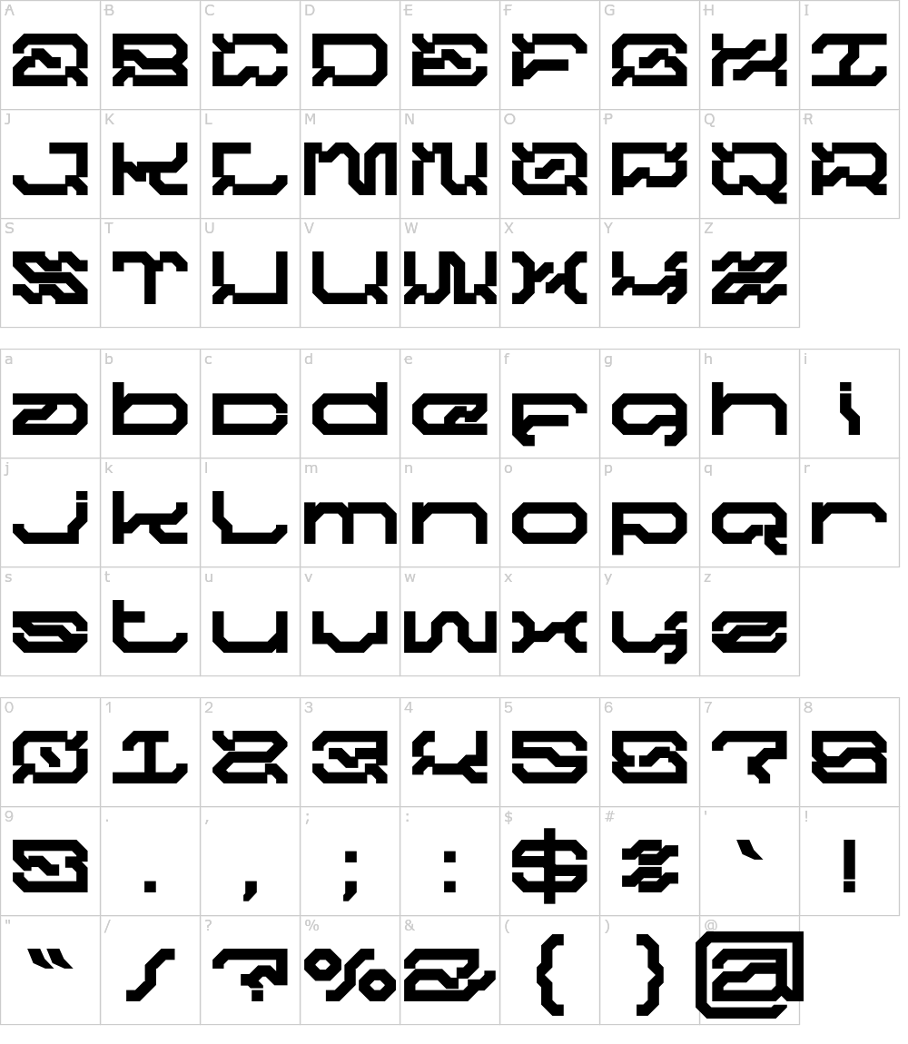 フォントの文字: NCL Graxebeosa