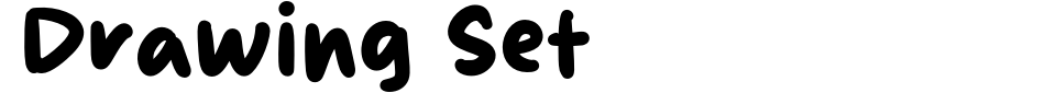 Vorschau der Schriftart - Drawing Set