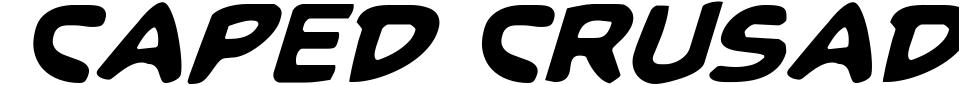 Vorschau der Schriftart - Caped Crusader