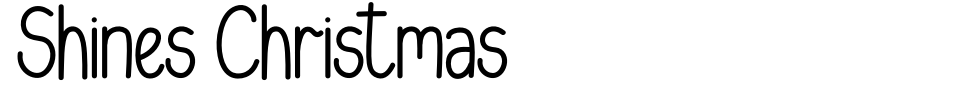 Vorschau der Schriftart - Shines Christmas