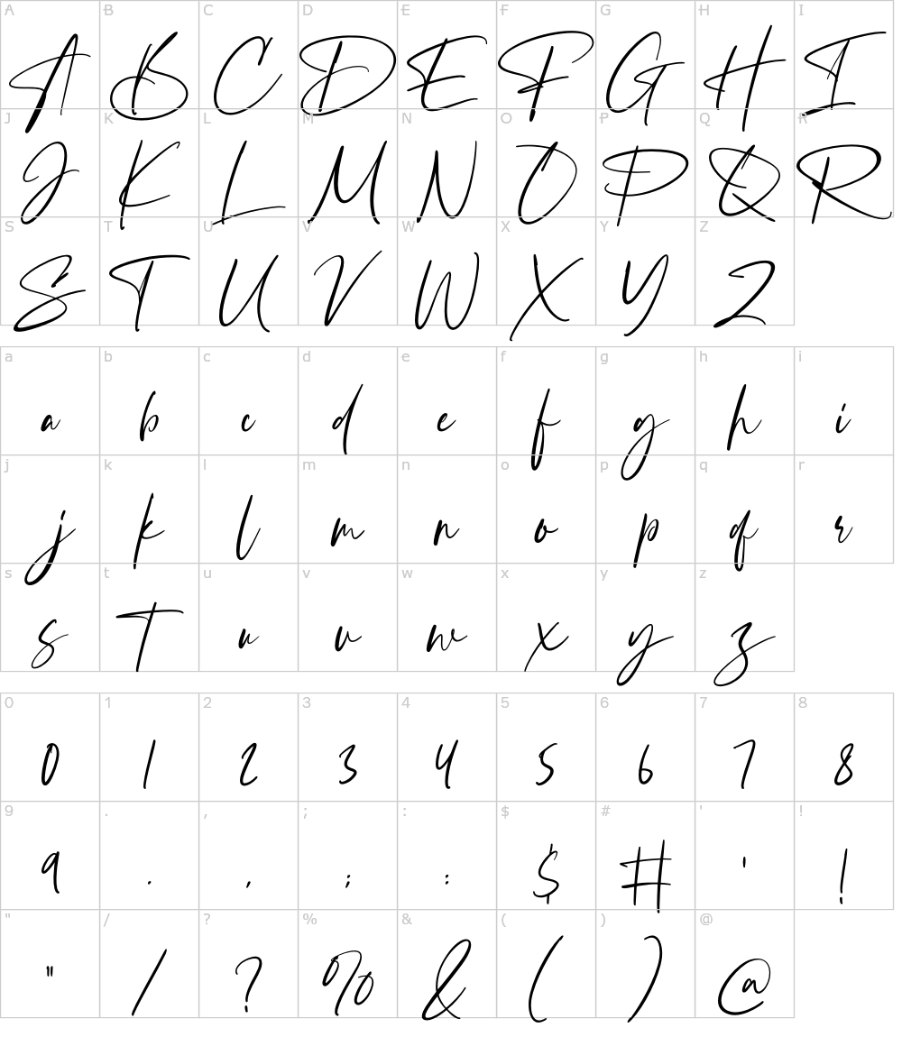 フォントの文字: Oastine