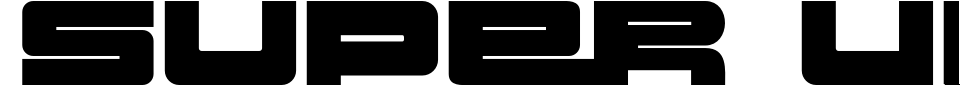 Vorschau der Schriftart - Super Ultra Supra