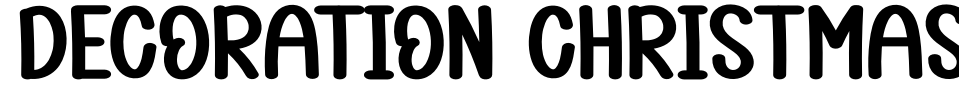 Vorschau der Schriftart - Decoration Christmas