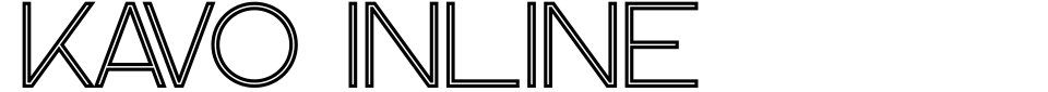 字体预览:Kavo Inline