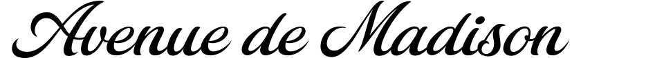 Vorschau der Schriftart - Avenue de Madison