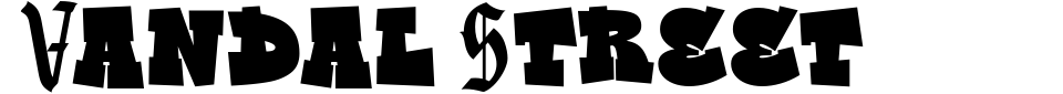 Vorschau der Schriftart - Vandal Street