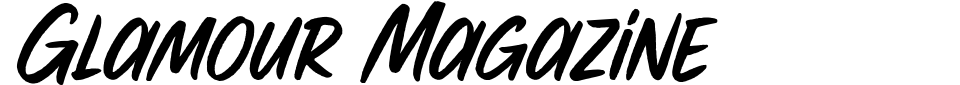 Vorschau der Schriftart - Glamour Magazine
