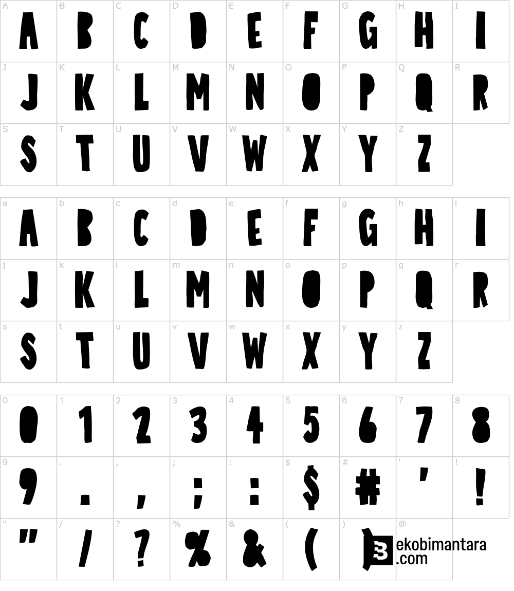 フォントの文字: Quick Trick