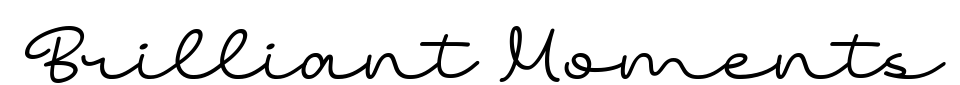 Vorschau der Schriftart - Brilliant Moments