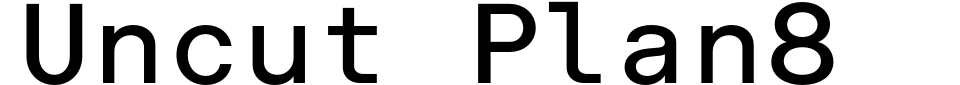 Vorschau der Schriftart - Uncut Plan8