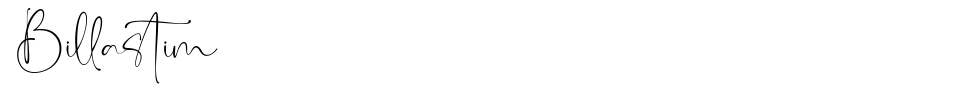 フォントプレビュー:Billastim