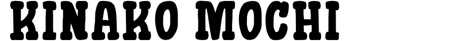 字体预览:Kinako Mochi