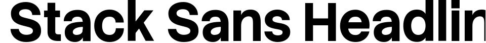 Vorschau der Schriftart - Stack Sans Headline