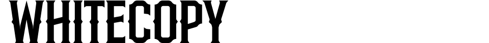 Vorschau der Schriftart - Whitecopy