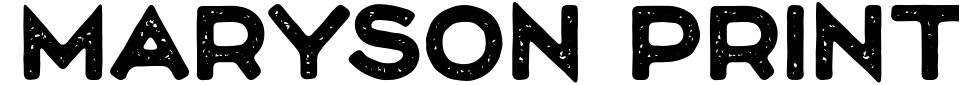 Vorschau der Schriftart - Maryson Print