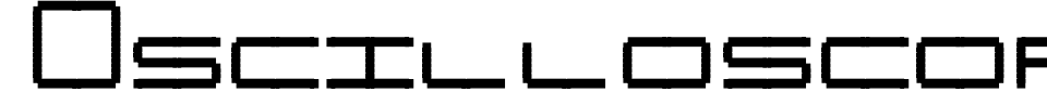 字体预览:Oscilloscope
