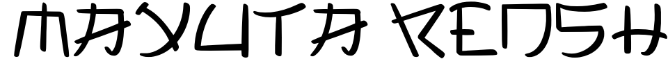 Vorschau der Schriftart - Mayuta Renshin