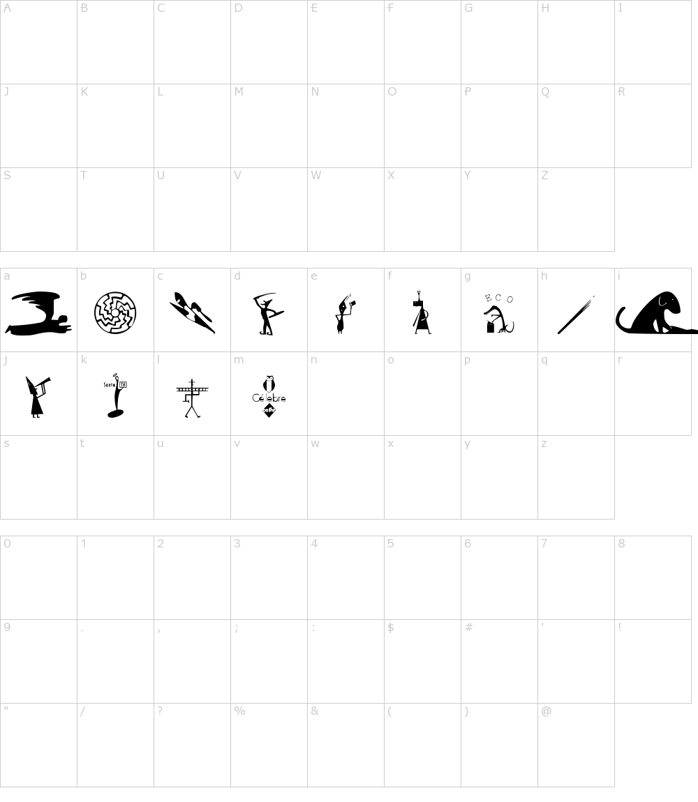 フォントの文字: Guto Lacaz PW