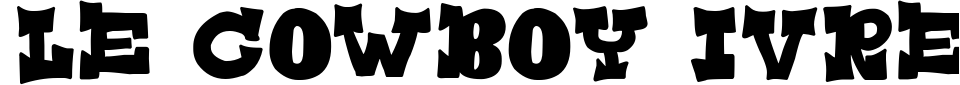 Vorschau der Schriftart - Le Cow-Boy Ivre