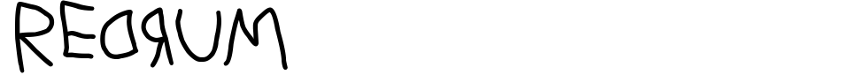 字体预览:Redrum