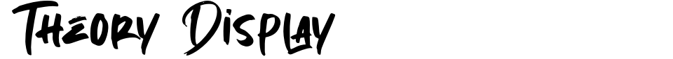 Vorschau der Schriftart - Theory Display