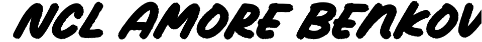 Vorschau der Schriftart - NCL Amore Benkova