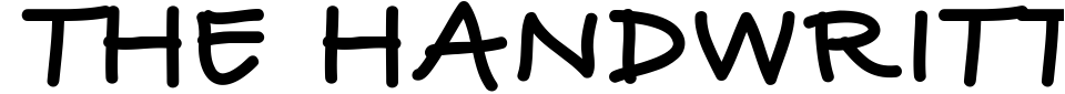 フォントプレビュー:The Handwritten Font