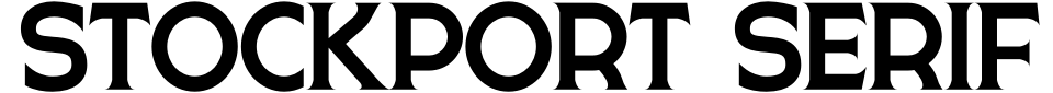 字体预览:Stockport Serif