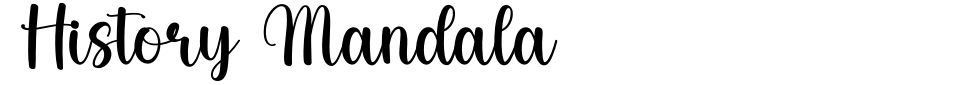フォントプレビュー:History Mandala