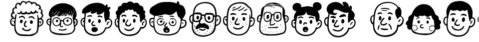Vorschau der Schriftart - Blockheads United