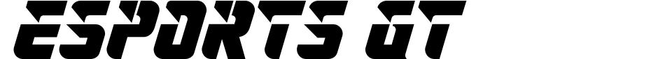 Vorschau der Schriftart - Esports GT