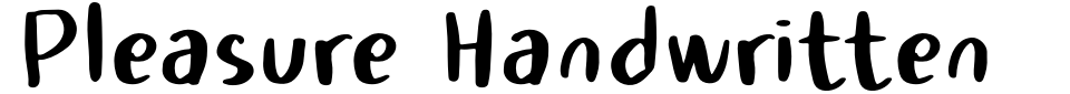 Vorschau der Schriftart - Pleasure Handwritten