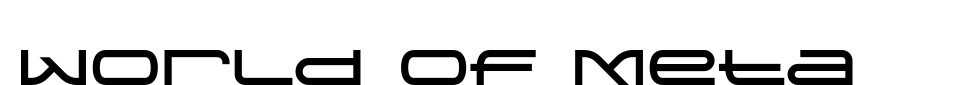 字体预览:World of Meta