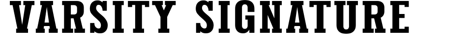 字体预览:Varsity Signature Slab Serif