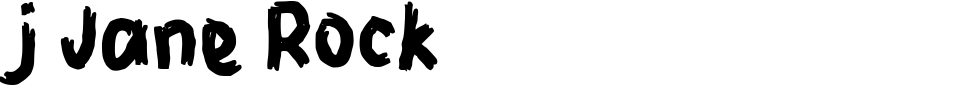 Vorschau der Schriftart - j Jane Rock