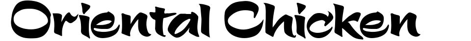 Vorschau der Schriftart - Oriental Chicken
