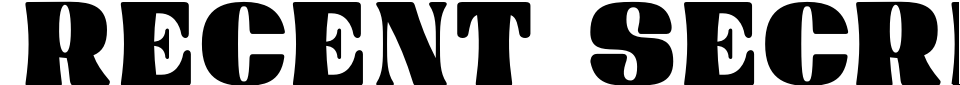 Vorschau der Schriftart - Recent Secret