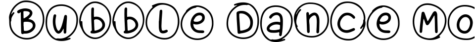 Vorschau der Schriftart - Bubble Dance Monogram