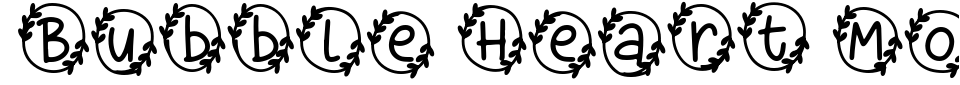 Vorschau der Schriftart - Bubble Heart Monogram