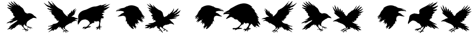 Vorschau der Schriftart - Raven Storm Symbols
