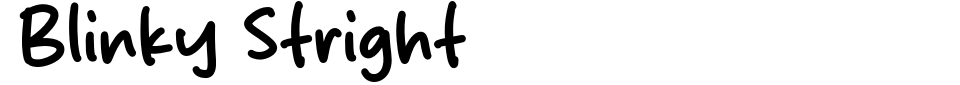 Vorschau der Schriftart - Blinky Stright