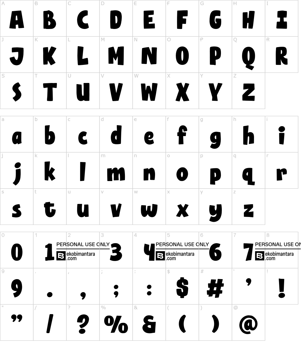 Zeichen der Schriftart: Dispol