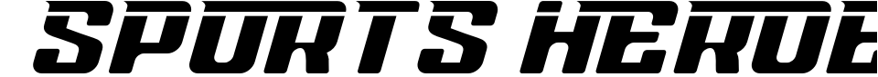 Vorschau der Schriftart - Sports Heroes