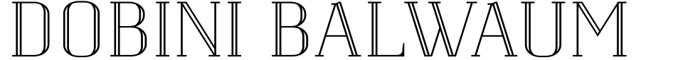 字体预览:STF_DOBINI BALWAUM