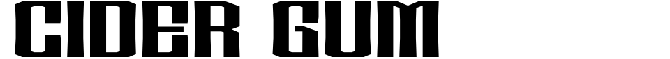 Vorschau der Schriftart - Cider Gum