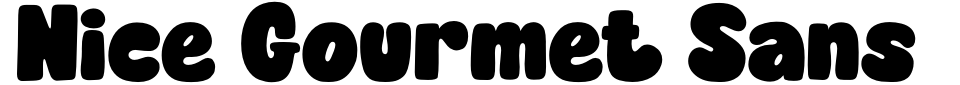 Vorschau der Schriftart - Nice Gourmet Sans