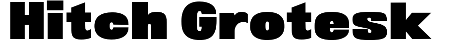 Vorschau der Schriftart - Hitch Grotesk