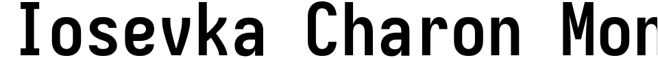 Vorschau der Schriftart - Iosevka Charon Mono