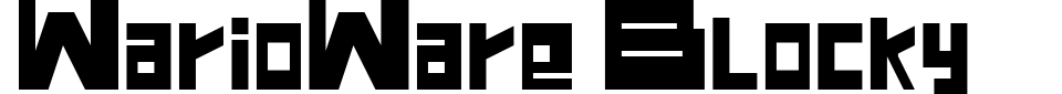 字体预览:WarioWare Blocky